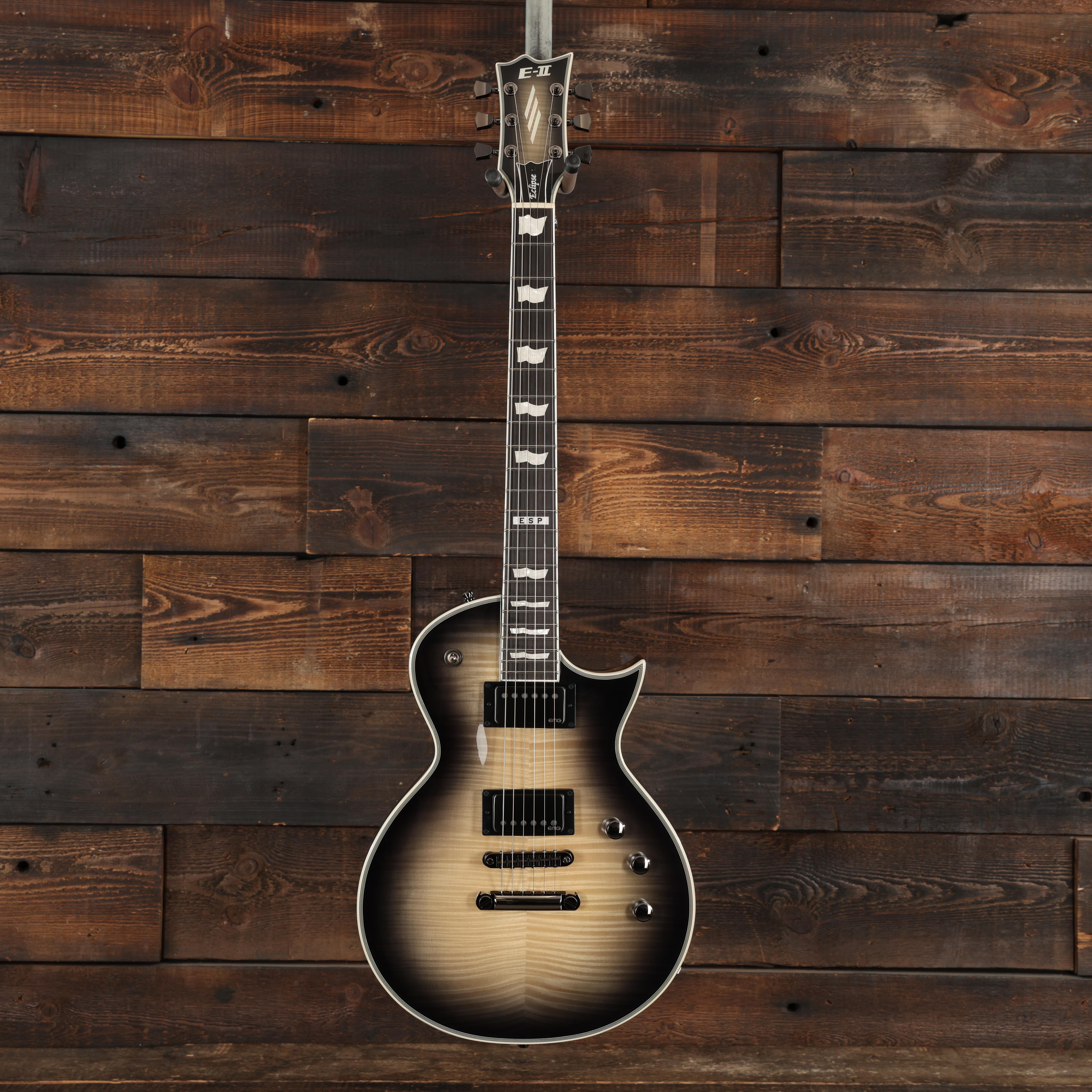 ESP E-II Eclipse Full Thickness Electric Guitar in Black Natural